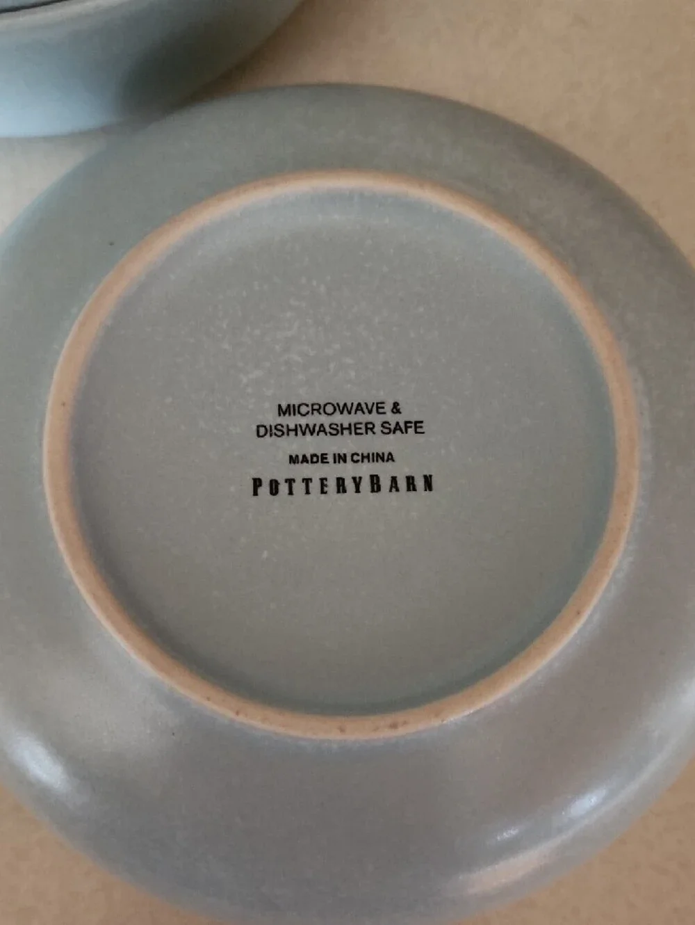 Pottery Barn Pale Blue Ceramic Serving Bowls - Set of 4 Cottagecore